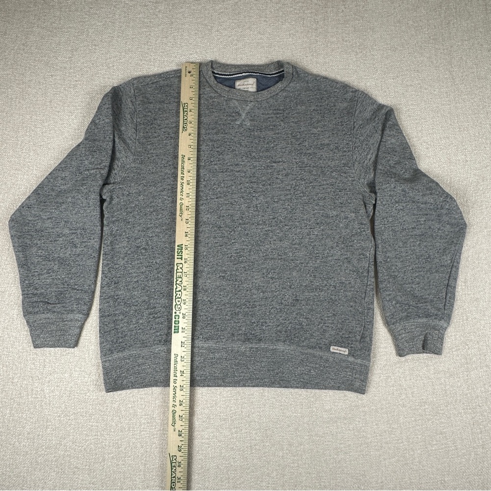 Weatherproof Vintage Men’s Medium Gray Crewneck Sweatshirt Lightweight Pullover - Picture 6 of 7